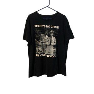 Andy Griffith T-Shirt Men's XL “There’s No Crime In Our Hood” Black Tee